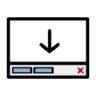 Close download bar